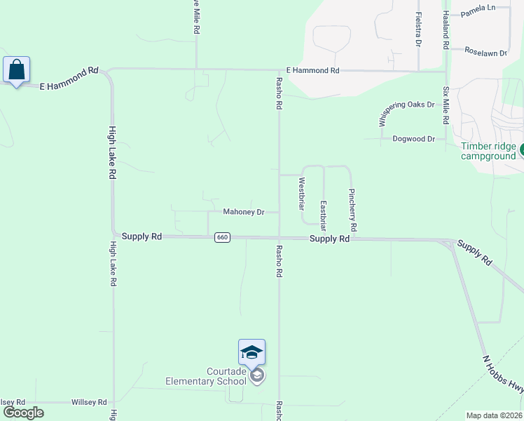 map of restaurants, bars, coffee shops, grocery stores, and more near 3436 Mahoney Drive in Traverse City