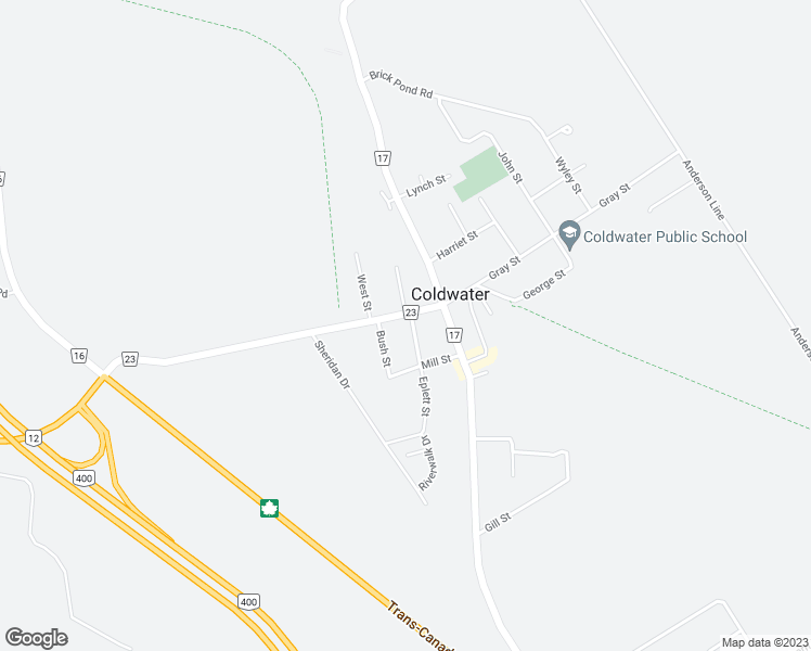 map of restaurants, bars, coffee shops, grocery stores, and more near 2 Eplett Street in Coldwater