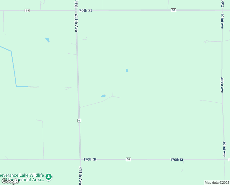 map of restaurants, bars, coffee shops, grocery stores, and more near 16659 411th Avenue in Glencoe