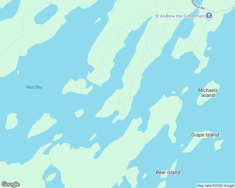 map of restaurants, bars, coffee shops, grocery stores, and more near 19 Gull Bay Lane in Frontenac County