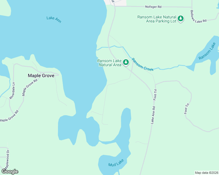 map of restaurants, bars, coffee shops, grocery stores, and more near 5247-5421 Birch Glen Rd in Lake Ann