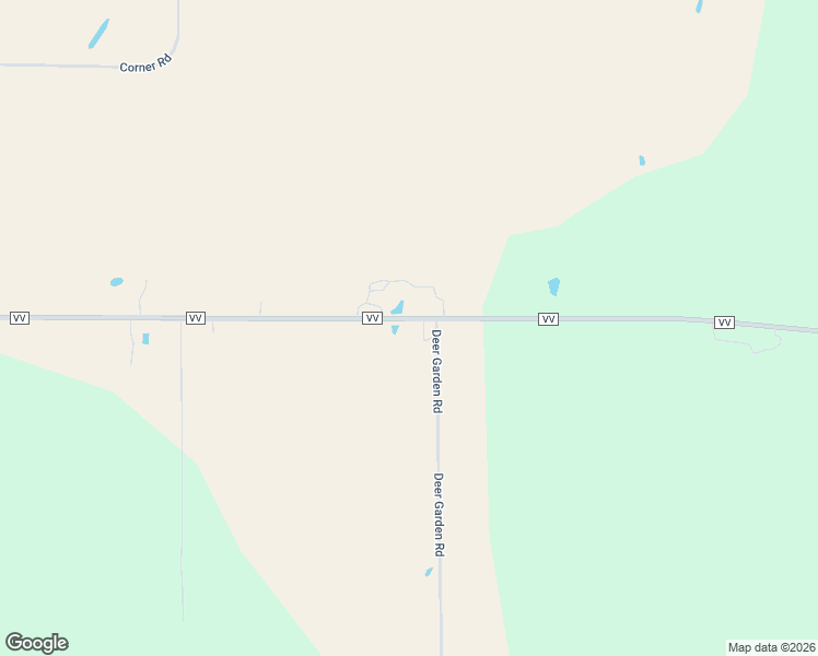 map of restaurants, bars, coffee shops, grocery stores, and more near 185229 County Road VV in Wittenberg