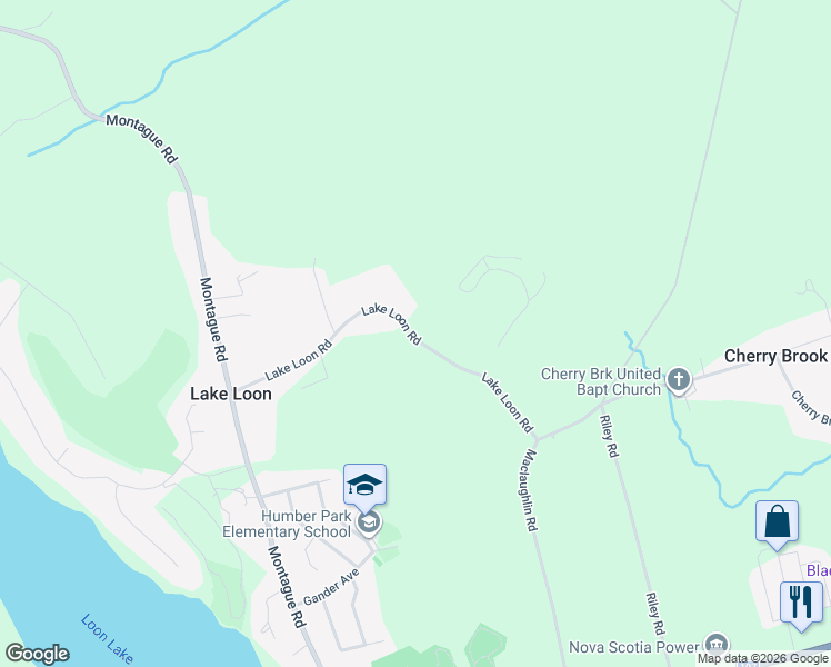 map of restaurants, bars, coffee shops, grocery stores, and more near 125 Lake Loon Road in Loon Lake
