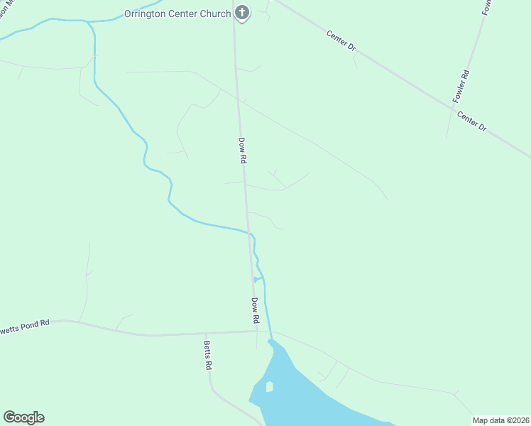 map of restaurants, bars, coffee shops, grocery stores, and more near 594 Dow Road in Orrington