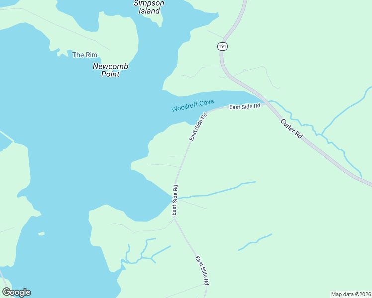 map of restaurants, bars, coffee shops, grocery stores, and more near 97 East Side Road in Machiasport