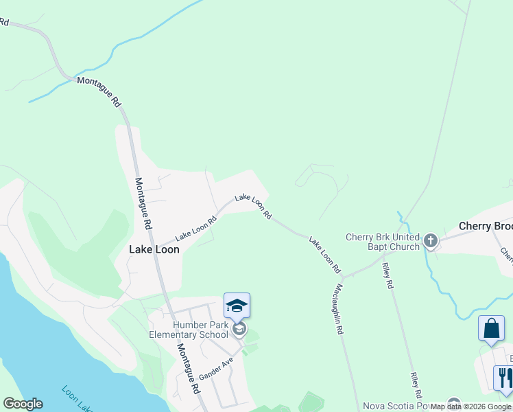 map of restaurants, bars, coffee shops, grocery stores, and more near 125 Lake Loon Road in Lake Loon
