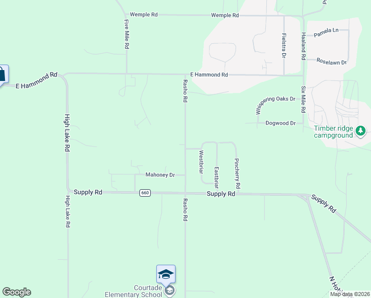 map of restaurants, bars, coffee shops, grocery stores, and more near 3500 Middlebriar in Traverse City