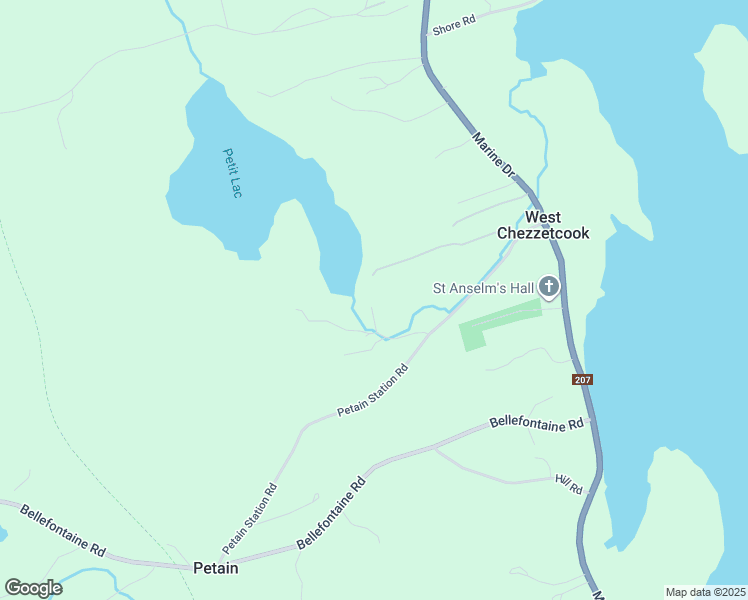 map of restaurants, bars, coffee shops, grocery stores, and more near 60 Petit Lac Road in Head of Chezzetcook