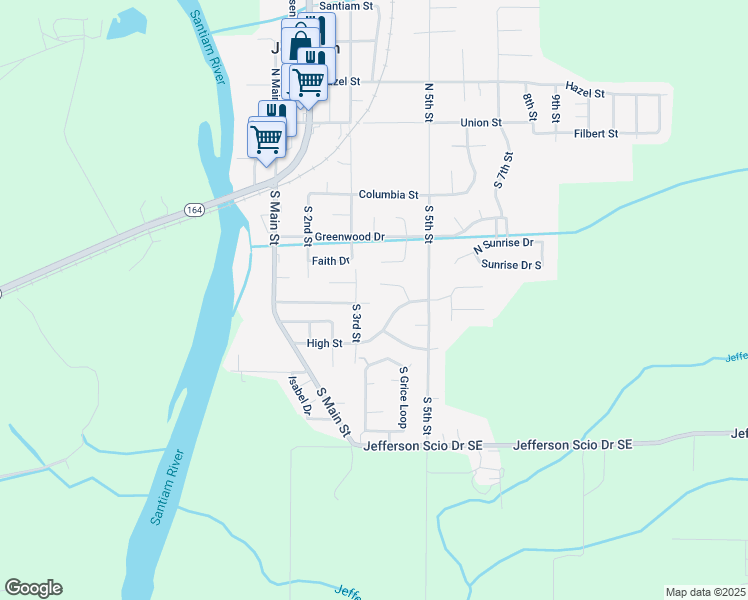map of restaurants, bars, coffee shops, grocery stores, and more near 383 Tanglewood Court in Jefferson