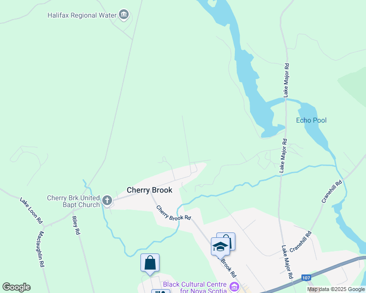 map of restaurants, bars, coffee shops, grocery stores, and more near 108 Bundy Lane in Cherry Brook