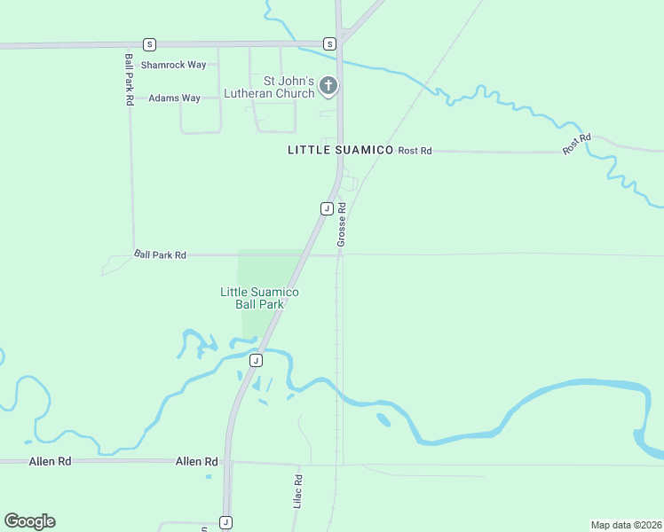map of restaurants, bars, coffee shops, grocery stores, and more near 4907 Ball Park Road in Little Suamico