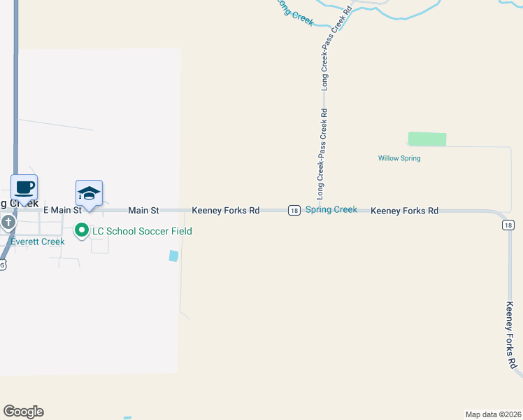 map of restaurants, bars, coffee shops, grocery stores, and more near in Long Creek