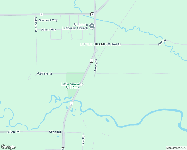map of restaurants, bars, coffee shops, grocery stores, and more near 4907 Ball Park Road in Little Suamico