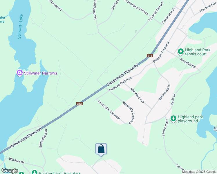 map of restaurants, bars, coffee shops, grocery stores, and more near 247 Pinetree Crescent in Hammonds Plains