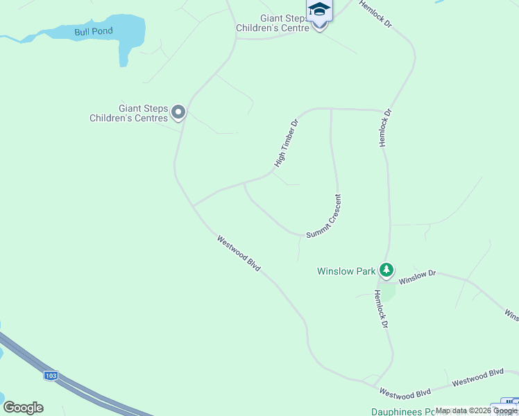 map of restaurants, bars, coffee shops, grocery stores, and more near 55 Summit Crescent in Upper Tantallon