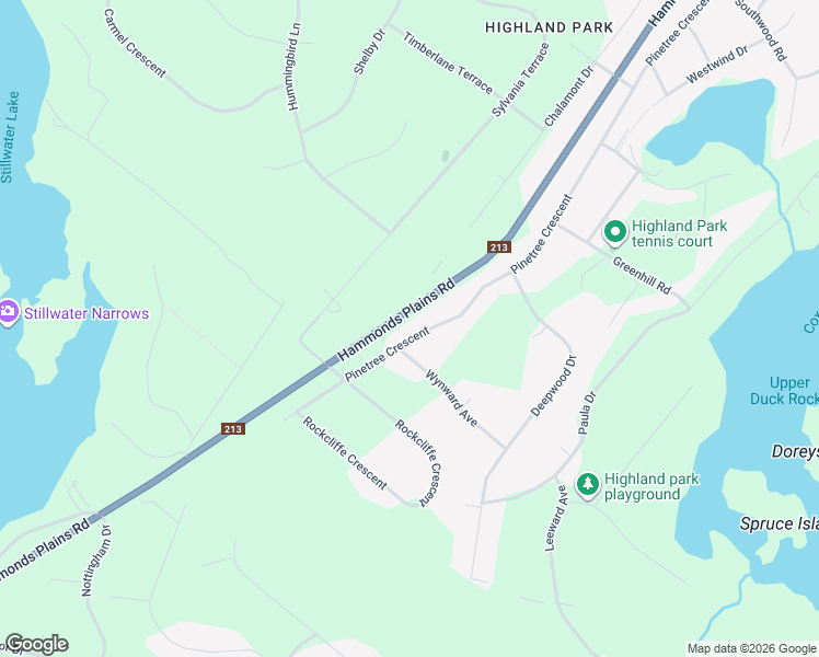 map of restaurants, bars, coffee shops, grocery stores, and more near 219 Hammonds Plains Road in Hammonds Plains