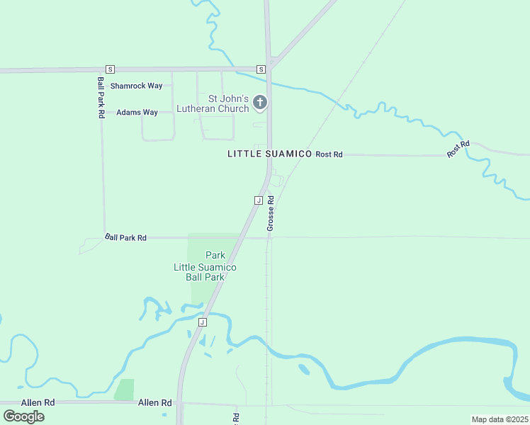 map of restaurants, bars, coffee shops, grocery stores, and more near 1123 Grosse Road in Oconto County