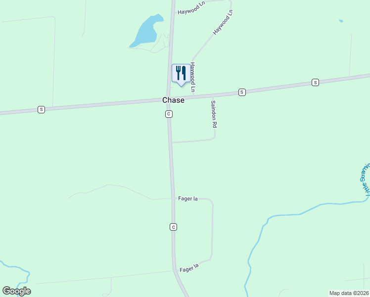 map of restaurants, bars, coffee shops, grocery stores, and more near 7795 Saindon Road in Oconto County
