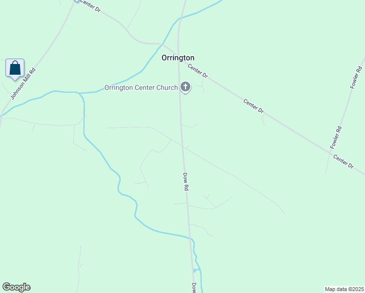 map of restaurants, bars, coffee shops, grocery stores, and more near 446 Dow Road in Orrington