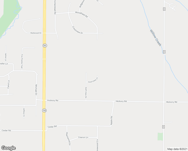 map of restaurants, bars, coffee shops, grocery stores, and more near E4500 Golf View Court in Eau Claire