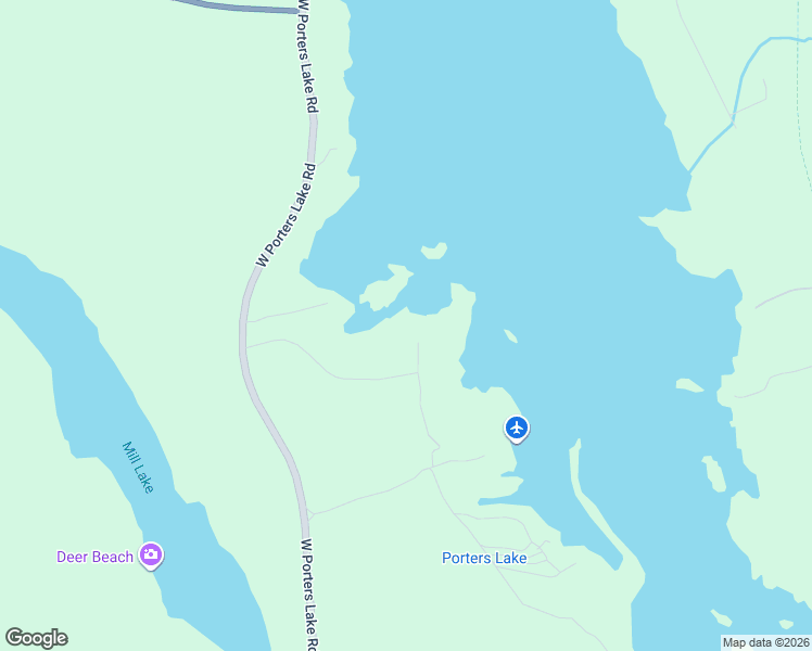 map of restaurants, bars, coffee shops, grocery stores, and more near 3 Fiddlehead Way in Porters Lake