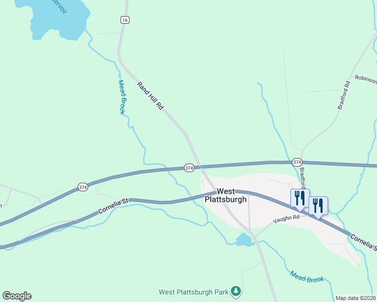 map of restaurants, bars, coffee shops, grocery stores, and more near 327 Rand Hill Road in Morrisonville