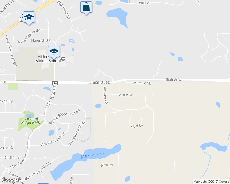 map of restaurants, bars, coffee shops, grocery stores, and more near 6190 White Drive in Prior Lake