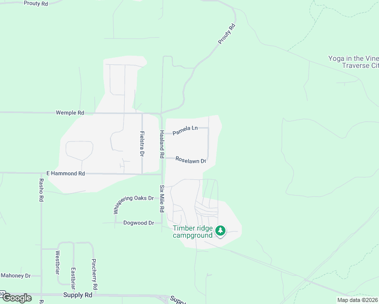 map of restaurants, bars, coffee shops, grocery stores, and more near 2001-2257 Roselawn Dr in Traverse City