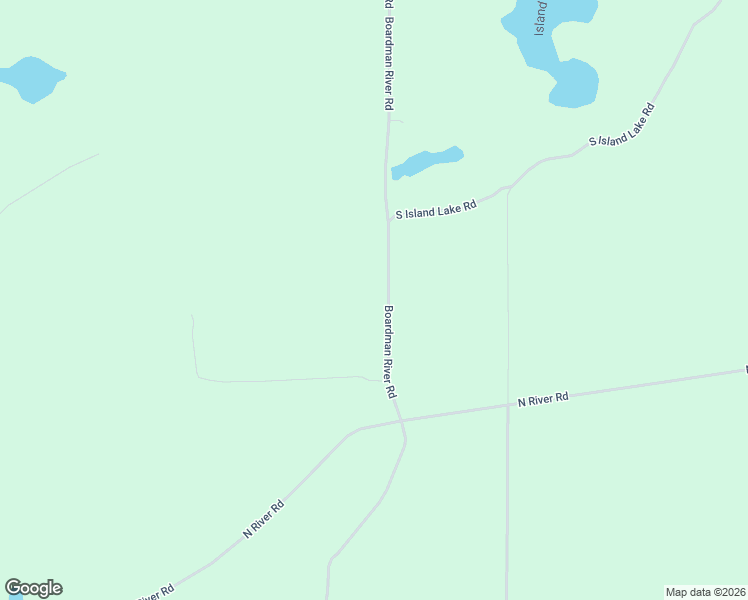 map of restaurants, bars, coffee shops, grocery stores, and more near 169 Boardman River Road in Kalkaska