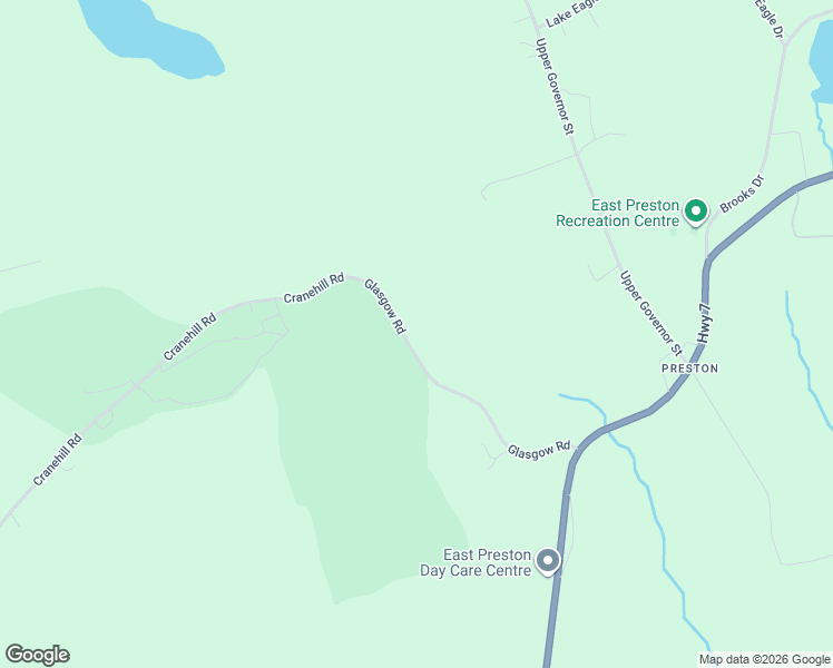 map of restaurants, bars, coffee shops, grocery stores, and more near 91 Glasgow Road in East Preston