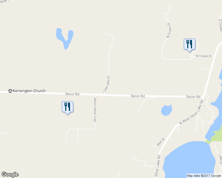 map of restaurants, bars, coffee shops, grocery stores, and more near 2044 Tyler Hills Drive in Traverse City