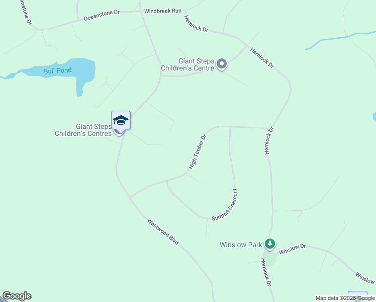 map of restaurants, bars, coffee shops, grocery stores, and more near 189 High Timber Drive in Upper Tantallon