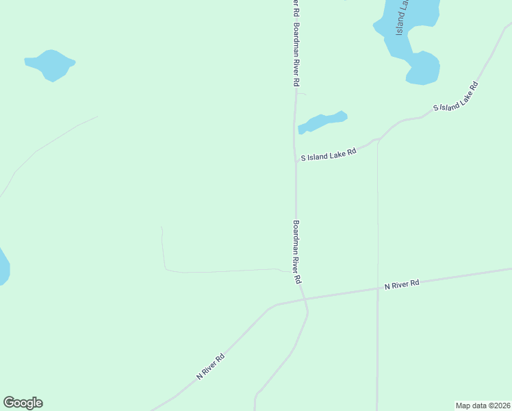 map of restaurants, bars, coffee shops, grocery stores, and more near 169 Boardman River Road in Kalkaska