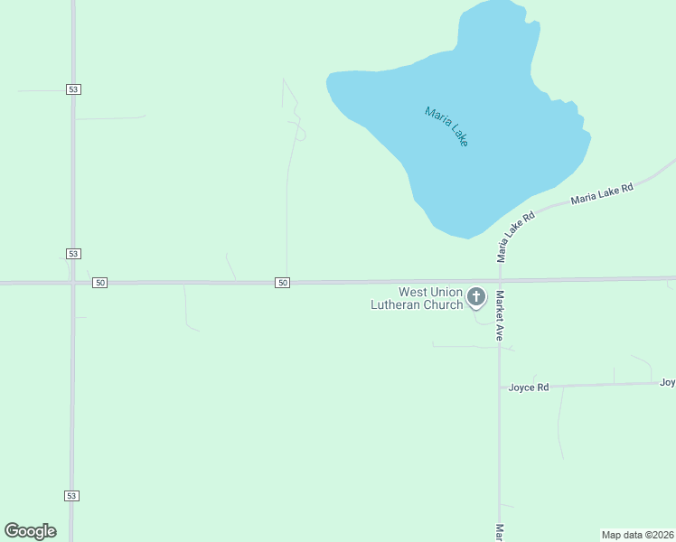 map of restaurants, bars, coffee shops, grocery stores, and more near 9920 County Road 50 in Cologne