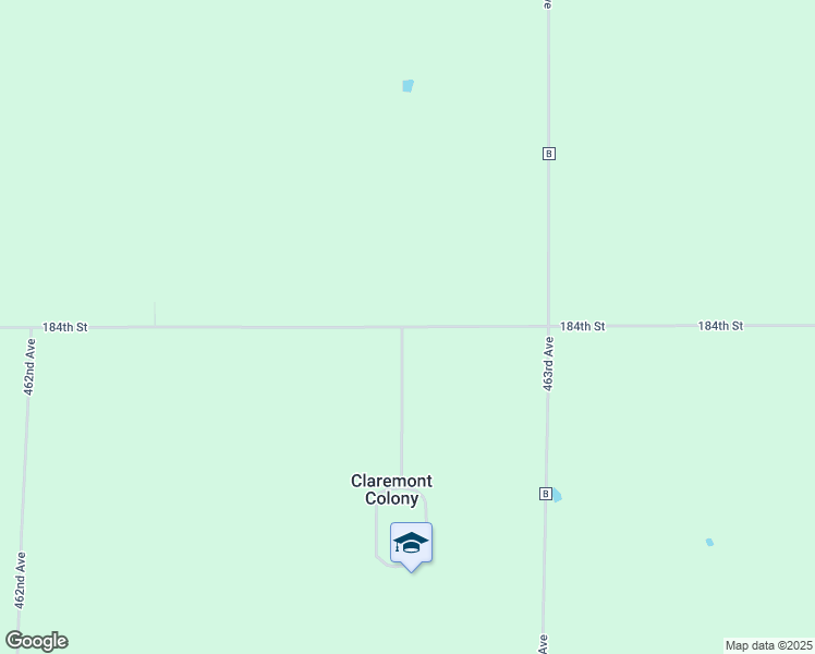 map of restaurants, bars, coffee shops, grocery stores, and more near 46271 184th Street in Castlewood