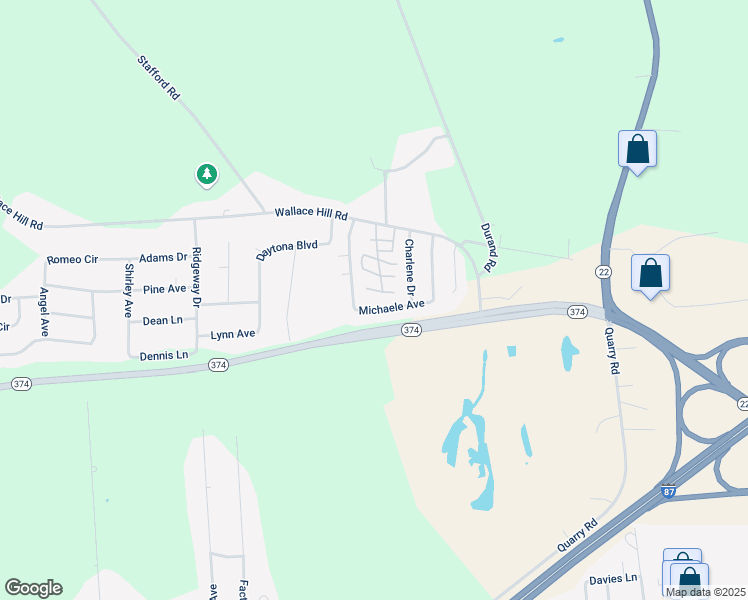 map of restaurants, bars, coffee shops, grocery stores, and more near 2-16 Winter Drive in Plattsburgh