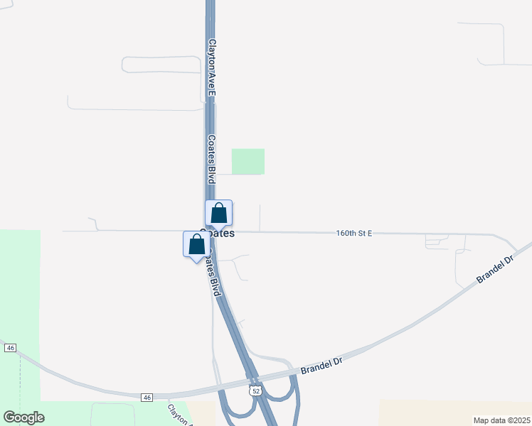 map of restaurants, bars, coffee shops, grocery stores, and more near 15950 Comstock Avenue East in Rosemount