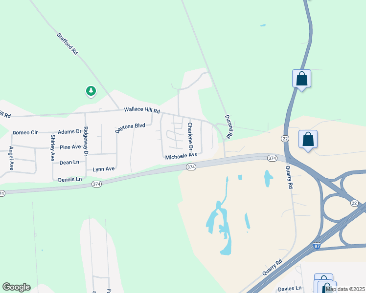 map of restaurants, bars, coffee shops, grocery stores, and more near 2 Winter Drive in Plattsburgh
