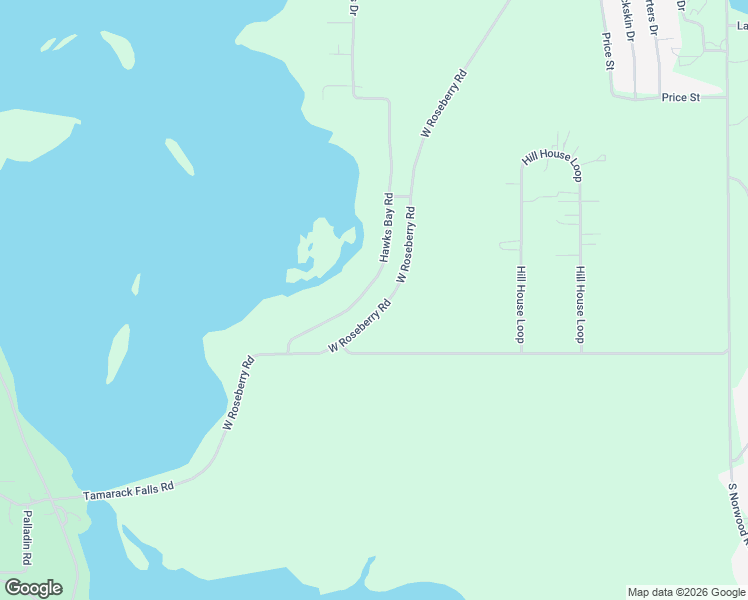 map of restaurants, bars, coffee shops, grocery stores, and more near 13120 Hawks Bay Road in Donnelly