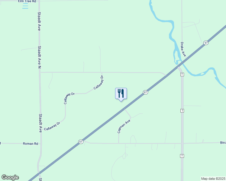 map of restaurants, bars, coffee shops, grocery stores, and more near 203620 Wisconsin 97 in Marshfield