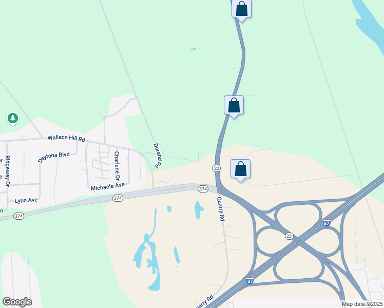 map of restaurants, bars, coffee shops, grocery stores, and more near 23 Eddie Dr in Plattsburgh