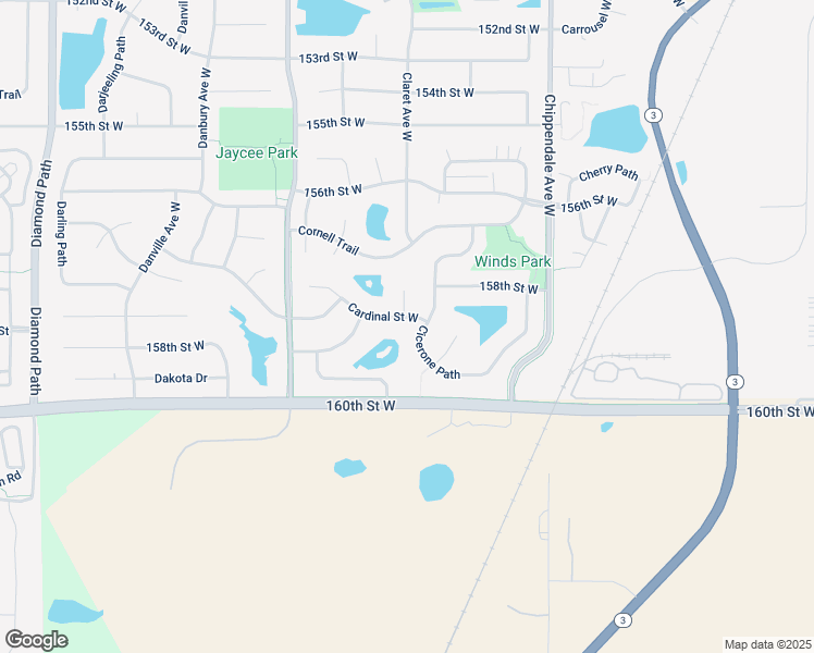 map of restaurants, bars, coffee shops, grocery stores, and more near 3800 Cardinal Street West in Rosemount