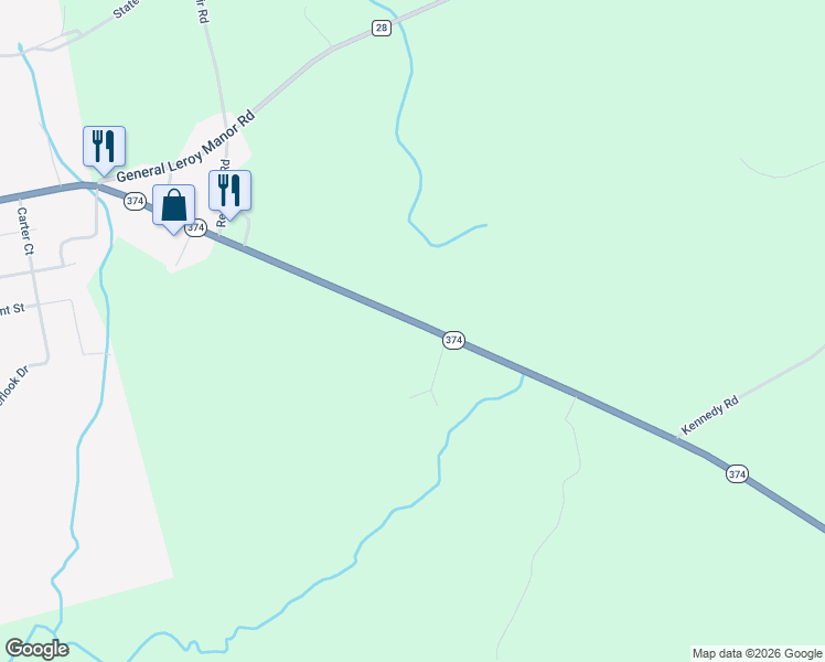 map of restaurants, bars, coffee shops, grocery stores, and more near 853 New York 374 in Cadyville