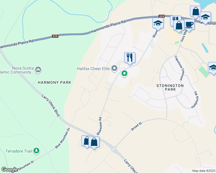 map of restaurants, bars, coffee shops, grocery stores, and more near 140 Stephs Street in Bedford