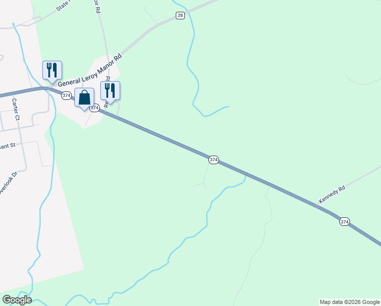 map of restaurants, bars, coffee shops, grocery stores, and more near 853 New York 374 in Cadyville