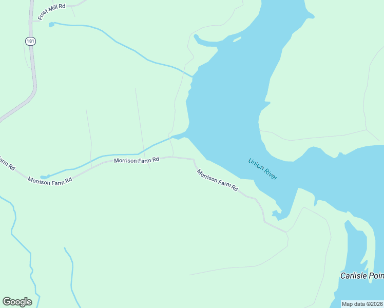 map of restaurants, bars, coffee shops, grocery stores, and more near 42 Morrison Farm Road in Mariaville