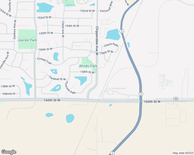 map of restaurants, bars, coffee shops, grocery stores, and more near 15891 Cicerone Path in Rosemount