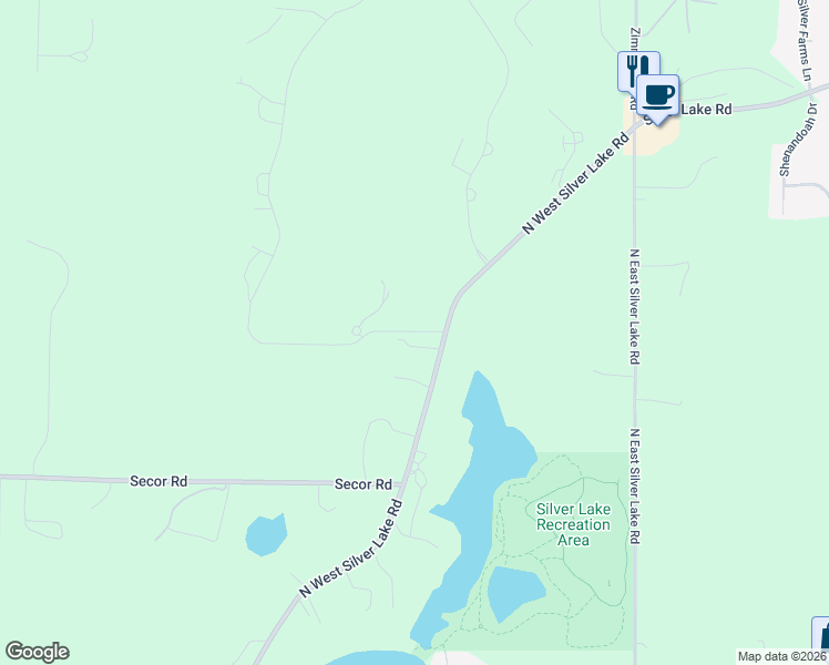 map of restaurants, bars, coffee shops, grocery stores, and more near 2079-2093 W Silver Lake Road North in Traverse City