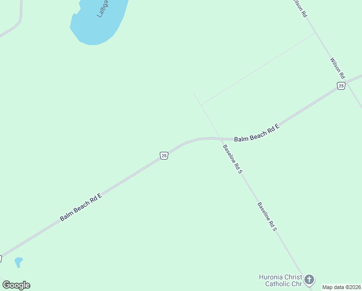 map of restaurants, bars, coffee shops, grocery stores, and more near Balm Beach Road East in Simcoe County