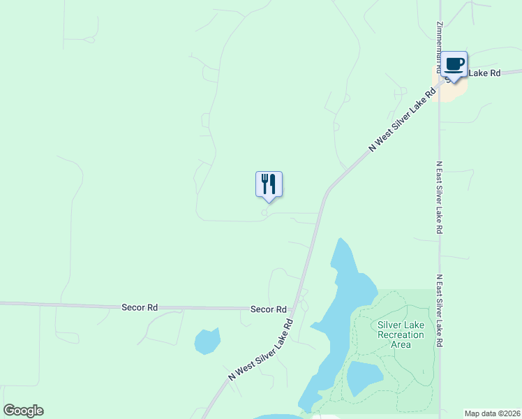 map of restaurants, bars, coffee shops, grocery stores, and more near 2573 West Crown Drive in Traverse City